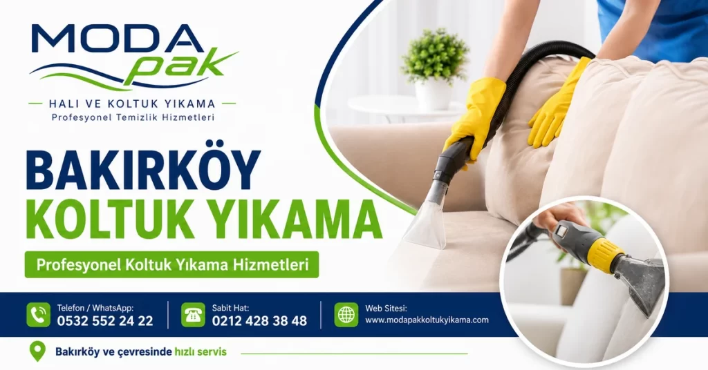 ModaPAK Halı ve Koltuk Yıkama Bakırköy koltuk yıkama hizmeti görseli