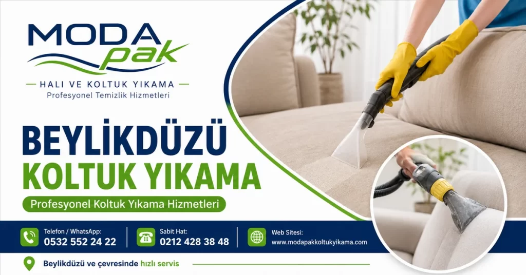 ModaPAK Halı ve Koltuk Yıkama Beylikdüzü koltuk yıkama hizmeti görseli