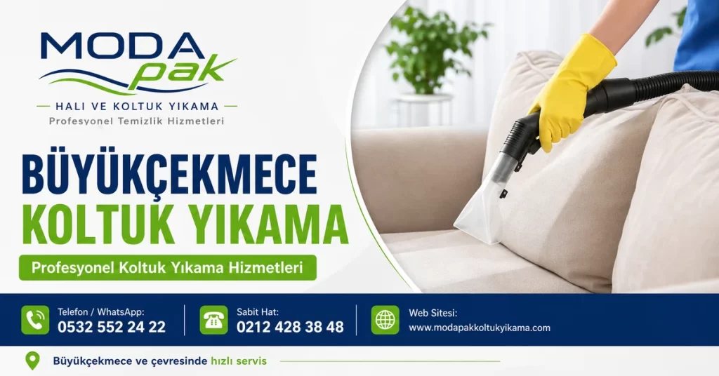 ModaPAK Halı ve Koltuk Yıkama Büyükçekmece koltuk yıkama hizmeti görseli