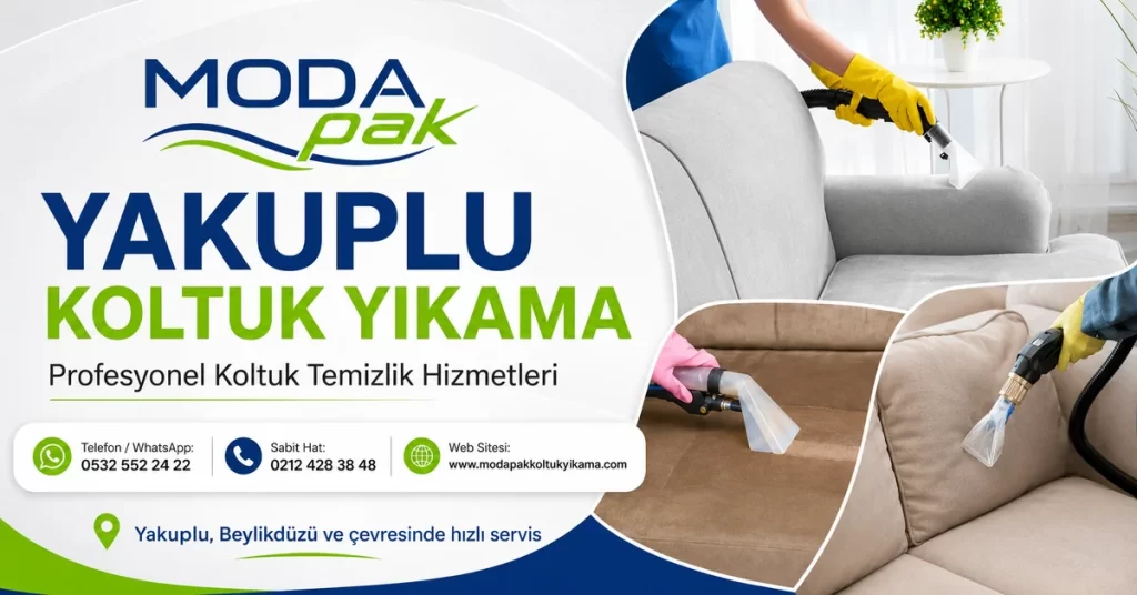 ModaPAK Halı ve Koltuk Yıkama Yakuplu koltuk yıkama hizmeti görseli