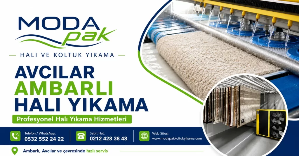 ModaPAK Halı ve Koltuk Yıkama Avcılar Ambarlı halı yıkama hizmeti görseli