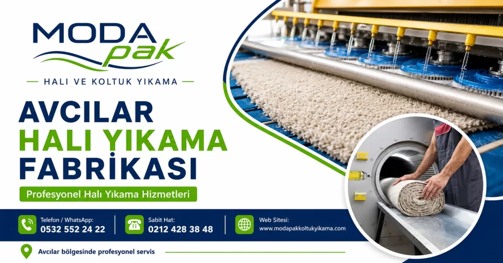 ModaPAK Halı ve Koltuk Yıkama Avcılar halı yıkama fabrikası hizmeti görseli