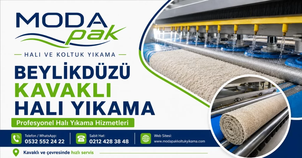 ModaPAK Halı ve Koltuk Yıkama Beylikdüzü Kavaklı halı yıkama hizmeti görseli