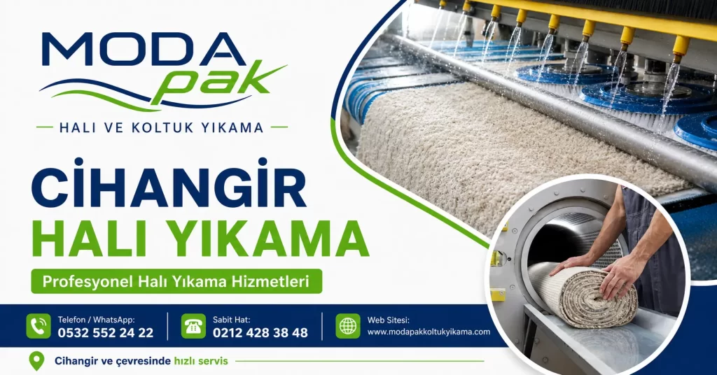ModaPAK Halı ve Koltuk Yıkama Cihangir halı yıkama hizmeti görseli