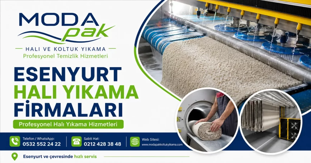 ModaPAK Halı ve Koltuk Yıkama Esenyurt halı yıkama firmaları hizmeti görseli
