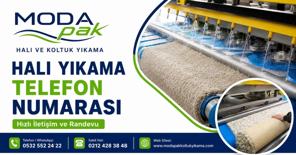 ModaPAK Halı ve Koltuk Yıkama halı yıkama telefon numarası iletişim görseli
