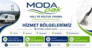 ModaPAK Halı ve Koltuk Yıkama hizmet bölgelerimiz görseli