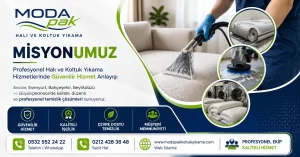 ModaPAK Halı ve Koltuk Yıkama misyonumuz sayfası profesyonel temizlik görseli