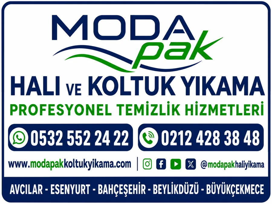 ModaPAK Halı ve Koltuk Yıkama Avcılar Esenyurt Bahçeşehir Beylikdüzü Büyükçekmece
