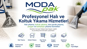 ModaPAK profesyonel halı ve koltuk yıkama hizmetleri