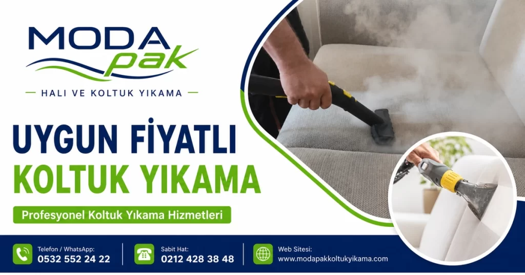 ModaPAK Halı ve Koltuk Yıkama uygun fiyatlı koltuk yıkama hizmeti görseli
