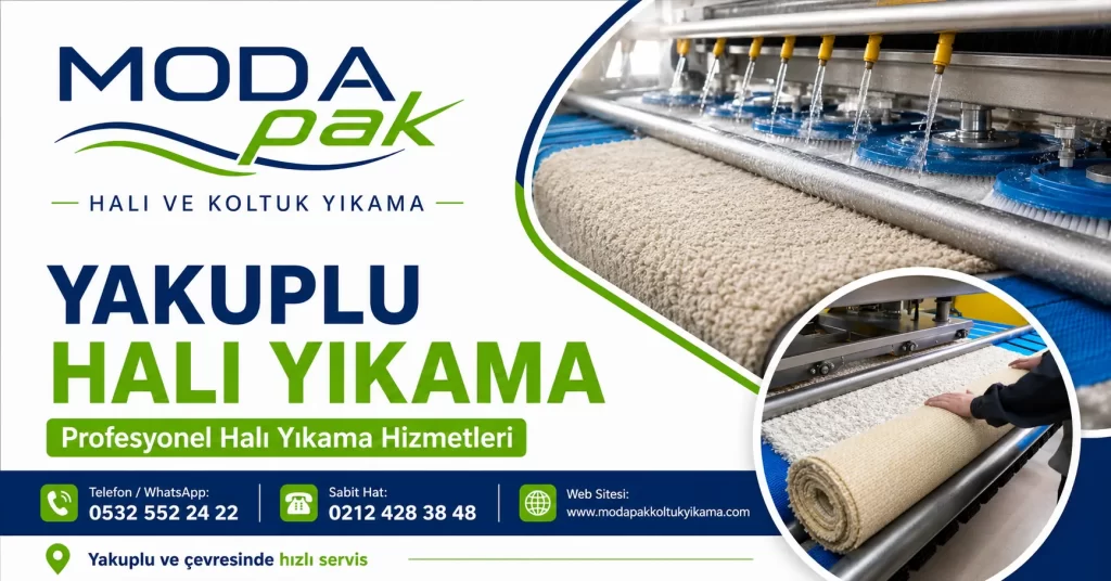 ModaPAK Halı ve Koltuk Yıkama Yakuplu halı yıkama hizmeti görseli